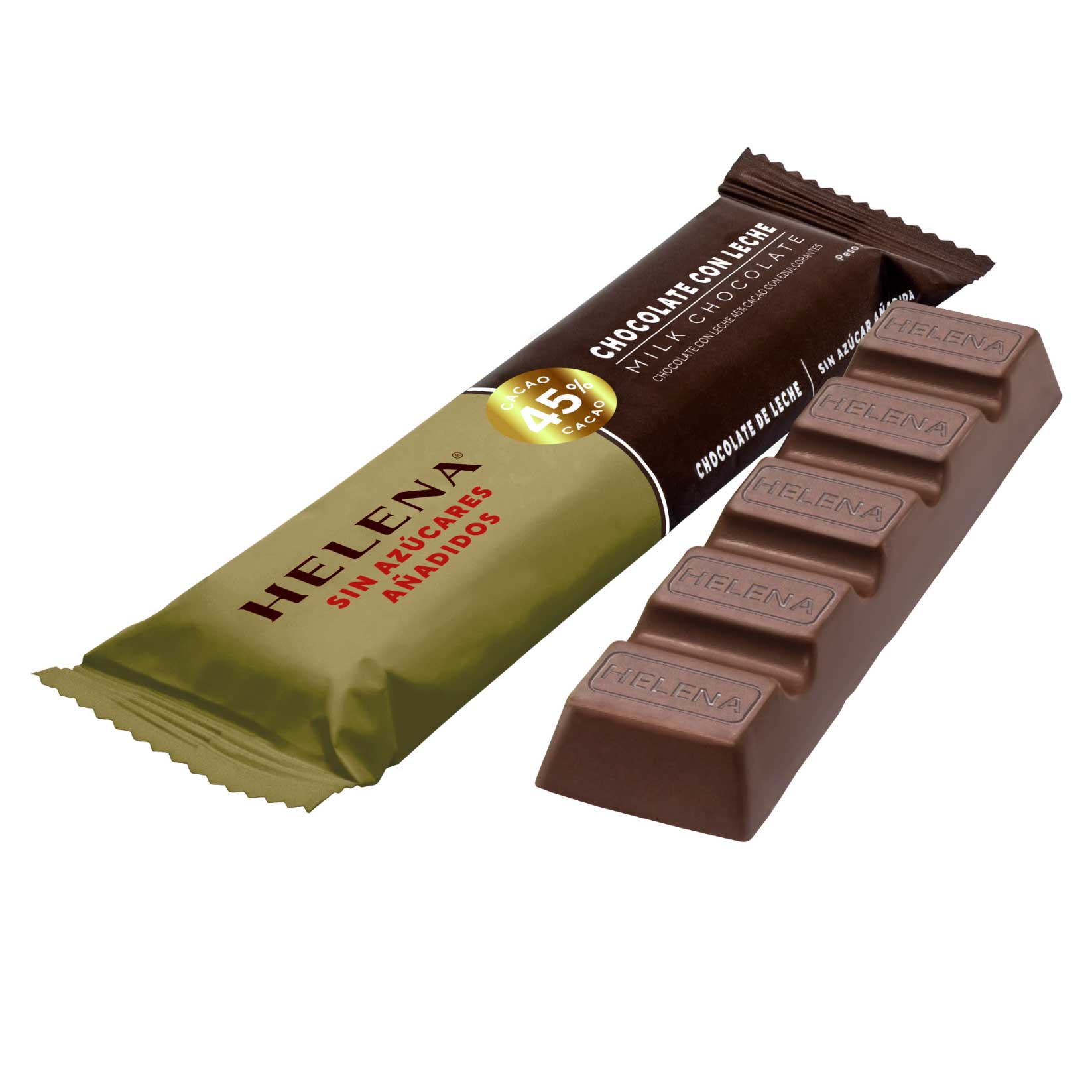 Helena organic milk chocolate bar - no sugar 